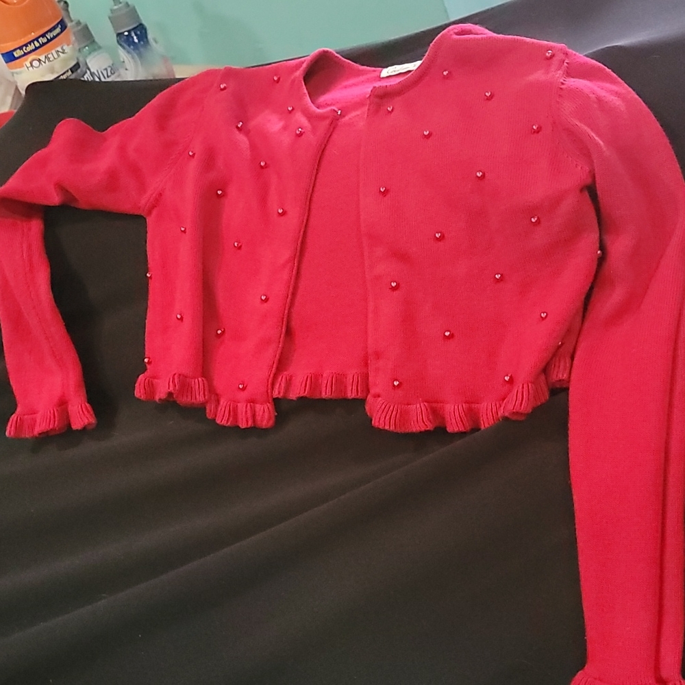 Red half sweater